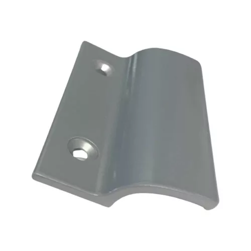 Erkélyajtó kilincs határoló nélküli - alumínium - ezüst