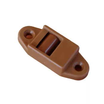 Redőny gurtni bevezető (mini műanyag, kefés)- mogyoró