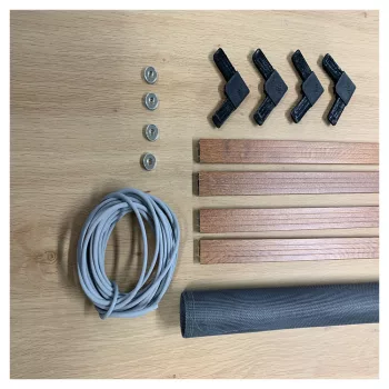 10x25 mm-es, alumínium keretes szúnyogháló szett