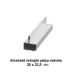 Keretes toló szúnyogháló ajtó vastag kerettel (kivehető) - egypályás szett