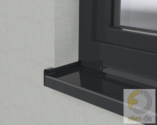 ÚJ Extrudált alumínium ablakpárkány,  130 mm-es, antracit