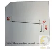 ÚJ Extrudált alumínium ablakpárkány,  130 mm-es, fehér