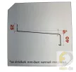 ÚJ Extrudált alumínium ablakpárkány,  320 mm-es, sötét bronz