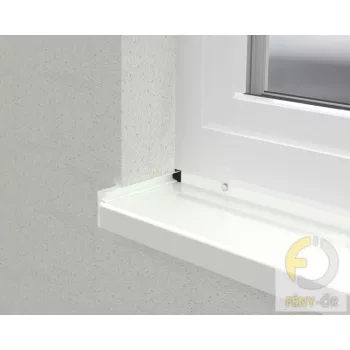 ÚJ Extrudált alumínium ablakpárkány,  050 mm-es, fehér