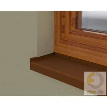   ÚJ Extrudált alumínium ablakpárkány,  050 mm-es, sötét bronz