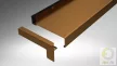 Alumínium végzáró új extrudált alumínium ablakpárkányhoz C típus 110 mm