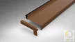 Alumínium végzáró új extrudált alumínium ablakpárkányhoz C típus 320 mm