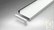 Alumínium végzáró új extrudált alumínium ablakpárkányhoz C típus 400 mm
