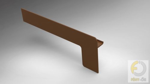 Alumínium végzáró új extrudált alumínium ablakpárkányhoz L típus 130 mm