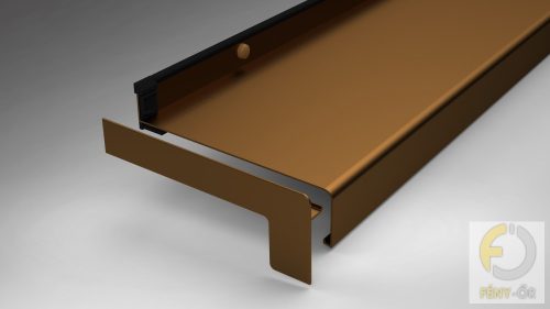 Alumínium végzáró új extrudált alumínium ablakpárkányhoz L típus 150 mm