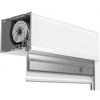   4. TP ALAP ALU KOMBI Ráépítős redőny, MŰANYAG fehér láb és tok, ALUMÍNIUM színes léc