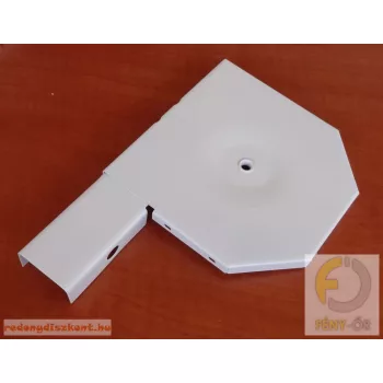 Redőnytok végprofil 150 mm-es hagyományos tokhoz,  fehér