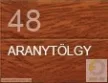 3. Garázskapu redőny 77 mm-es lamellákkal - aranytölgy, dió