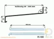 12. Extrudált alu párkány 090 mm