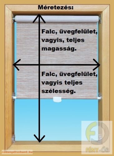 3.Tetőtéri roletta - Fényáteresztő, rugós mozgatással - 160 cm magasságig