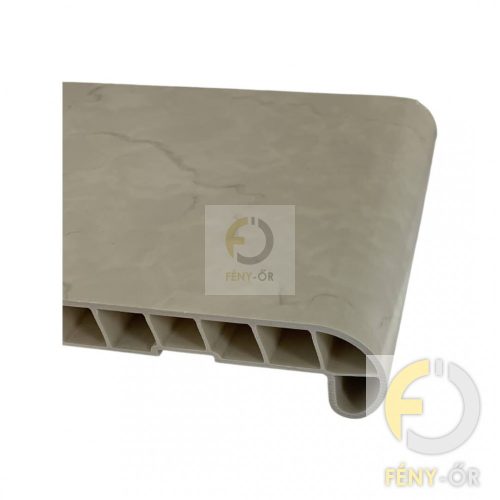 1. Fényes fóliás fehér márvány mintás beltéri ablakpárkány 250 mm